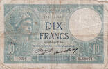 France 10 Francs Minerve, B.68071, Fayette:6.18, KM:73e -