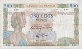 France 500 Francs La Paix, R.40, Fayette:32.1, KM:95a -