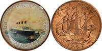 Grande-Bretagne 1/2 Penny Elizabeth II, Titanic, 100 Years Anniversary -