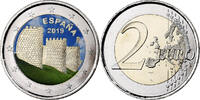 Espagne 2 Euro Colorisé, Bimétallique, KM:New -