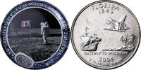 États-Unis Quarter Florida, 50th Anniversary First Landing, U.S. Mint -
