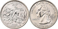 États-Unis Quarter Quarter Dollar, U.S. Mint, Mississippi 1817 -