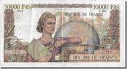 France 10,000 Francs Billet, 10 000 F 1945-1956 ''Génie Français'' -