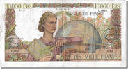 France 10,000 Francs Billet, 10 000 F 1945-1956 ''Génie Français'' -