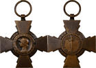 France Medaille Croix du Combattant, WAR, Très bon état, Gilt Bronze, 36 -