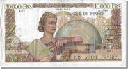 France 10,000 Francs Billet, 10 000 F 1945-1956 ''Génie Français'' -