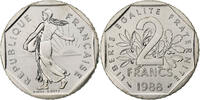 France 2 Francs Monnaie, Semeuse, Monnaie de Paris, série FDC -