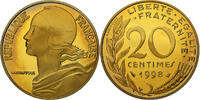 France 20 Centimes Monnaie, Marianne, Paris, Proof / BE -