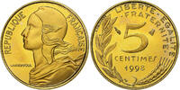 France 5 Centimes Monnaie, Marianne, Paris, Proof / BE -