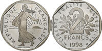 France 2 Francs Semeuse, Paris, Proof / BE, Nickel, Gadoury:547b -