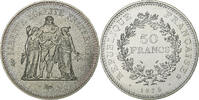 France 50 Francs Monnaie, Hercule, Paris, série FDC, Argent -