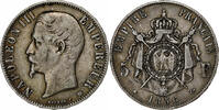 France 5 Francs Monnaie, Napoleon III, Napoléon III, Strasbourg -