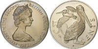 Îles Vierges britanniques 50 Cents Elizabeth II, Franklin Mint -