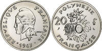 Polynésie française 20 Francs Paris, Nickel, KM:6 -