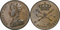 France 5 Francs Henri V, Avénement 2 Août, Bronze, Gadoury:649 -