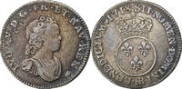 France 12 Sols, 1/10 ECU Louis XV, 1/10 Écu Vertugadin, Strasbourg -