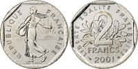 France 2 Francs Semeuse, Monnaie de Paris, BU, Nickel, Gadoury:547 -
