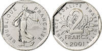 France 2 Francs Semeuse, Monnaie de Paris, BU, Nickel, Gadoury:547 -