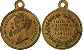 Italie Medaille Victor Emmanuel, Victoire de Solférino, Laiton -