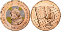 Vatican 5 Euro Cent 5 C, Essai-Trial Benoit XVI, Cuivre -