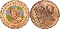 Vatican 2 Euro Cent 2 C, Essai-Trial Benoit XVI, Cuivre -