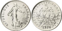 France 5 Francs Semeuse, Paris, série FDC, Cupro-nickel -