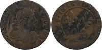 France Double Tournois Louis XIII, Axe Loire-Rhône, Cuivre -
