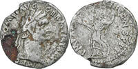 Denarius Domitien, 1er-2è siècle, Faux d'époque, Bronze plaqué argent -