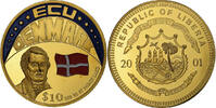 Libéria 5 Dollars Ecu Denmark, BE, Cupro-nickel -