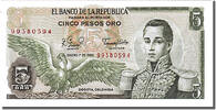 Colombie 5 Pesos Oro 1980 Billet, 1980-01-01 UNZ 10,95 EUR  + 4,95 EUR frais d'envoi