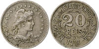 Brésil 20 Reis Liberty, Cupro-nickel -