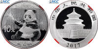 Chine 10 Yüan Panda, Kung Fu Panda 3, BE, Argent, NGC -