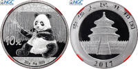 Chine 10 Yüan Panda, Kung Fu Panda 3, BE, Argent, NGC -