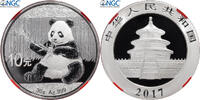 Chine 10 Yüan Panda, Kung Fu Panda 3, BE, Argent, NGC -