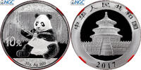Chine 10 Yüan Panda, Kung Fu Panda 3, BE, Argent, NGC -