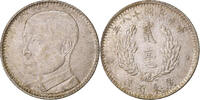 République de Chine 2 Jiao, 20 Cents Kwantung, Argent -