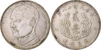 République de Chine 2 Jiao, 20 Cents Kwantung, Argent -