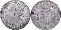 Mexique 8 Reales Charles IV, Mexico City, Chopmarked, Argent -