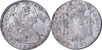 Pérou 8 Reales Charles IV, Lima, Chopmarked, Argent -