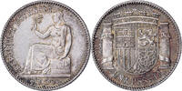 Espagne 1 Peseta Madrid, Argent -