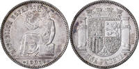 Espagne 1 Peseta Madrid, Argent -