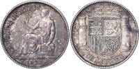 Espagne 1 Peseta Madrid, Argent -