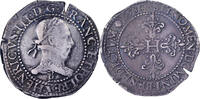 France Franc au Col Plat Henri III, Rouen, Argent, Gadoury:496 -