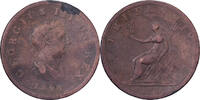 Grande-Bretagne 1/2 Penny George III, Cuivre -