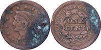 États-Unis 1 Cent Braided Hair, Philadelphie, Cuivre -