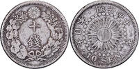 Japon 10 Sen Mutsuhito, Ère Meiji, An 41 (1908), Argent -