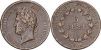 Colonies françaises 5 Centimes Guadeloupe, Louis-Philippe Ier, Paris -