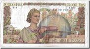 France 10,000 Francs Billet, 10 000 F 1945-1956 ''Génie Français'' -
