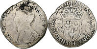 France Teston aux 2 C couronnés Charles IX, La Rochelle, Argent -