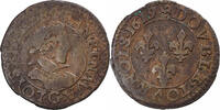 France Double Tournois Louis XIII, Poitiers, Cuivre, Gadoury:5 -